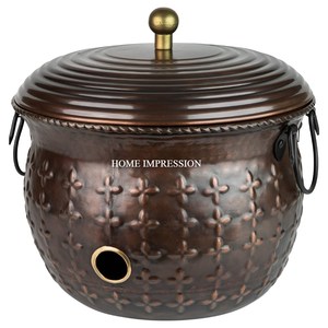 Maceta de Metal de Latón con Recubrimiento de Polvo Negro Ecológico, con Forma Personalizada para Jardín y Hogar, para Plantas y Cultivos - Product Image 4