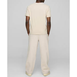 OEM pantalones y pantalones de gran tamaño holgados de pierna ancha de los hombres de algodón lavado polar Jogger pantalones de chándal - Product Image 5