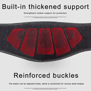 Ceinture de musculation en néoprène, soutien lombaire, fermeture à boucle et crochet, protection professionnelle, mode sans batterie, lavage à la main uniquement, fitness - Product Image 2