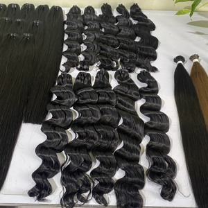 Tissage en lot de cheveux humains, vente en gros, paquets de cheveux brésiliens bon marché, cuticules vierges alignées, Extensions de cheveux humains - Product Image 5