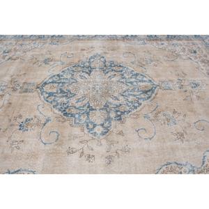 Tapis, 9,2x12,3 pieds, tapis vintage, tapis persan bleu en laine - Product Image 4