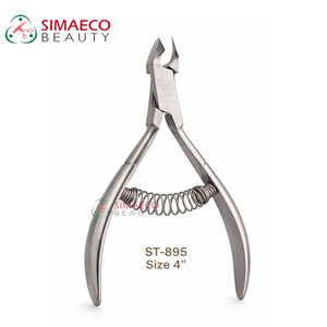 Pince à cuticules Simaeco CE en acier inoxydable, lames courbées, coupe-ongles professionnel pour manucure et pédicure, pour doigts et orteils - Product Image 5