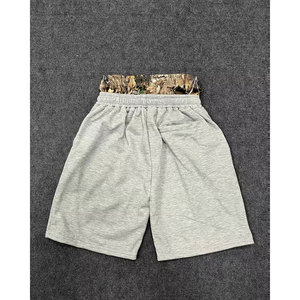 Pantalones cortos ajustables de doble cintura para hombre, cintura elástica para entrenamiento en casa, yoga, pantalones cortos de doble cintura para hombre - Product Image 2