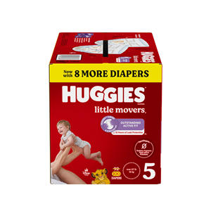 Ensemble de couches pour bébé HUGGIES: Huggies Little Movers Taille 4, 140ct & Natural Care Sensitive Baby Diaper, non parfumé - Product Image 3