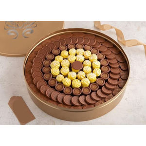 Wholesale Deluxe Quality Metal Bowl Eco-Friendly Hotel Supplies for Weddings Catering Modern Design Chocolate <b>Sweet</b> Candies Bowl - Product Image 1