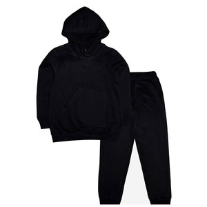 Prix raisonnable Meilleur Design Hommes Plain Noir Survêtement Meilleure Qualité Trendy Wear Plain Noir Survêtement - Product Image 1