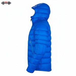2025 Customized Logo <b>Canvas</b> Stand Puffer <b>Jacket</b> Wholesale Men's Winter Coat Reversible Anti-Bacterial Eco-Friendly Patchwork - Product Image 6