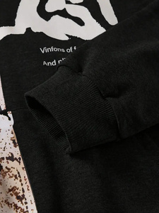 Sweat à capuche polaire pull surdimensionné de haute qualité pour hommes sweat-shirt technique en coton mélangé avec logo personnalisé Basics pour l'hiver - Product Image 4