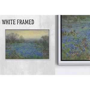 Impression sur toile à motif floral côtier - Œuvre d'art imprimée élégante pour la décoration de la maison, 1P Whiteframedcanvas - Product Image 1
