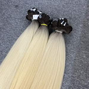 Extensiones de cabello humano recto natural Ombre Paquetes de cabello humano para mujeres negras - Product Image 5