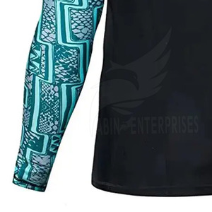 เสื้อแรชการ์ด MMA สำหรับเล่นกีฬาแบบสั่งทำพิมพ์โลโก้ตามต้องการ - Product Image 6