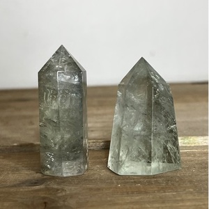 หินอเมทิสต์โอเบลิสก์สีเขียวจุดคริสตัลธรรมชาติของขวัญคริสต์มาสการรักษาหินอัญมณีหินตกแต่ง - Product Image 4