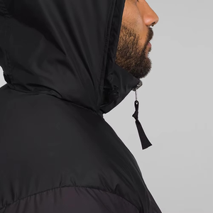 Stylish <b>Men's</b> Winter <b>Puffer</b> <b>Jacket</b> Waterproof Lightweight Hooded Collar Front Logo Letter Pattern for Outdoor OEM Factory Export - Product Image 6