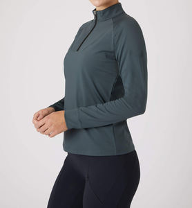 Chemises de course personnalisées pour femmes à manches longues hauts d'équitation vêtements équestres en gros couche de base imprimée couche de base - Product Image 3