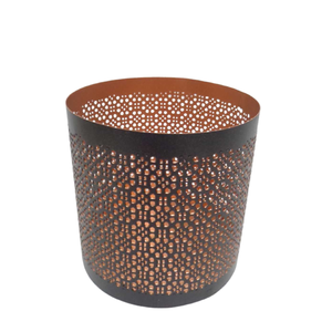 Support en métal rond en fer de qualité supérieure nouveau Design pot de bougie de couleur noire pour la décoration de salon à la main - Product Image 2