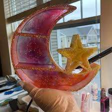 Plateau de service en résine de luxe pour la décoration intérieure moderne, plateau décoratif en résine au design artistique unique, plateau de service en résine époxy - Product Image 4