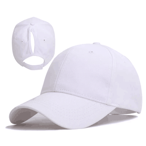 Gorra de Béisbol con Abertura Trasera para Cola de Caballo, Logotipo Personalizado, Moda para Hombre y Mujer, Algodón Puro Transpirable, Bordado 3D, Cuatro Estaciones - Product Image 1