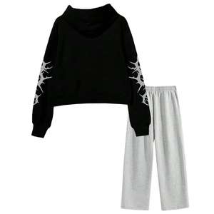 Conjunto de Sudadera con Capucha y Pantalones Deportivos Unisex de Primera Calidad, Logotipo Personalizado, Tejido de Alta Calidad, Manga Larga, Estilo Casual, 100% Algodón Transpirable - Product Image 2