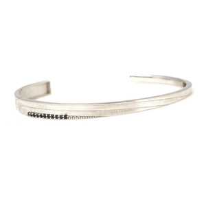 925 <b>Sterling</b> <b>Silver</b> Double Lining Crystal Bracelet White <b>Wire</b> with Elegant Double Lining Design - Product Image 4