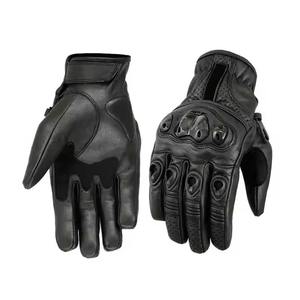 Gants de moto en cuir professionnels Gants de moto vintage en cuir véritable - Product Image 6