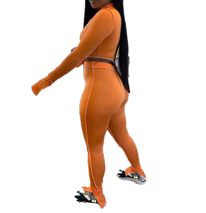 Casual Loungewear Women's Plus Size Breathable Two Piece Custom Tracksuit <b>Tight</b> Sweatsuits - Product Image 6