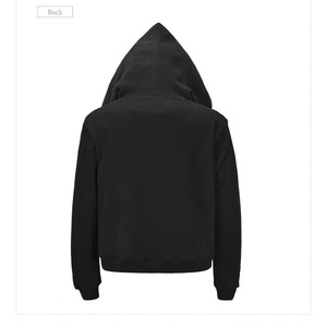 เสื้อสเวตเตอร์ผ้าฝ้ายมีฮู้ดสำหรับผู้ชายเสื้อมีฮู้ดแบบสวมศีรษะมีซิปด้านข้างมีฮู้ด - Product Image 3