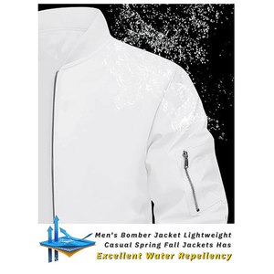 High Quality Custom Bomber Jacket Men Spring Outdoor Windbreaker Plus Size Jackets for Men OEM Wholesale Customized - Product Image 2