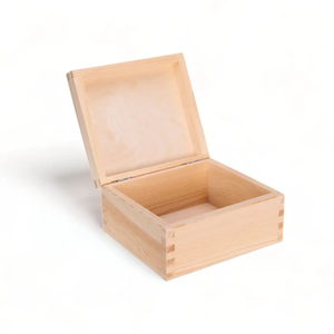 Caja de Madera Ecológica Hecha de Madera de Mango y Madera con Tapa para Guardar Té y Especias - Product Image 1