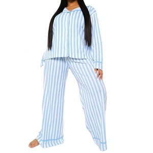 Venta al por mayor de ropa de dormir de las mujeres de la sublimación de color pijamas de mujer con cuello en V elástico pijamas de las mujeres conjuntos de ropa de dormir para las señoras - Product Image 5