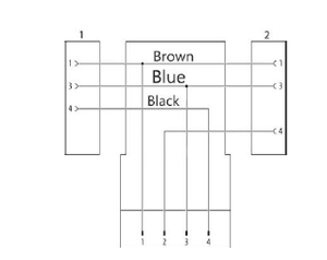 Distribuidor Y M12 macho/M12 hembra Conductor de cobre recto Aislamiento de PVC Uso industrial Pur Cable negro sin blindaje-05 Mtr - Product Image 2