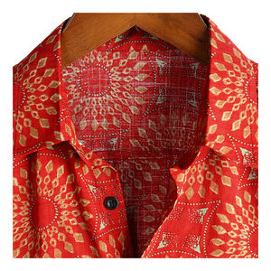 ปรับแต่งผู้ผลิตขายส่งพิมพ์ปกแขนยาวเสื้อชนิดบางฤดูร้อนผู้ชายชายหาดเสื้อโพลีเอสเตอร์ - Product Image 6