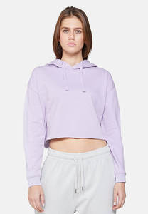 Sudadera con capucha de marca con nombre personalizado para mujer, jersey de color sólido, Top corto con logotipo impreso en la parte delantera, Abrigo con capucha de invierno - Product Image 3
