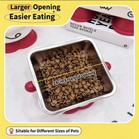 Gamelle double surélevée pour animaux de compagnie – Station d'alimentation pour chiens et chats – Gamelles pour chiens et chats – Collection en gros