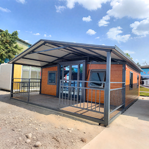 บ้านสำเร็จรูปแบบตู้คอนเทนเนอร์เหล็กพับได้ <span class=keywords><strong>KT</strong></span> ทนทานต่อพายุเฮอริเคน ระบายอากาศได้ดี อาคารสำนักงานทันสมัย ร้านค้ามาตรฐาน ขนาด 40 ฟุต - Product Image 1