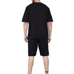 Conjuntos de camisetas informales de verano para hombre Nuevos pantalones cortos de punto con serigrafía elegante Tamaño y color personalizados - Product Image 6