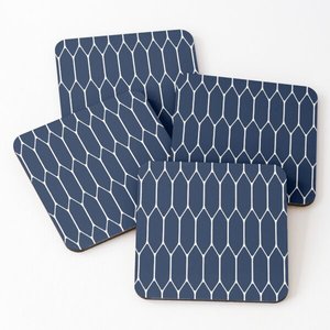 Tapis carré de tasse à thé gravable monogramme naturel imprimé en bois émaillé carré antidérapant sous-verre avec logo - Product Image 3