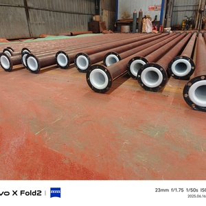 Tuyau en acier sans soudure anti-corrosion doublé de PTFE GOST SCH40 de 6 pouces pour fluides corrosifs en usine, vente en gros au Kazakhstan - Product Image 3