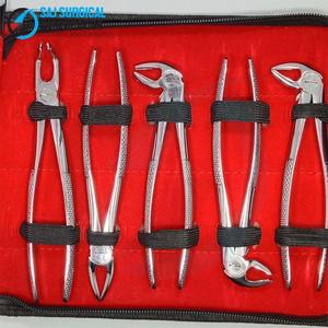 Juego de 10 Fórceps Dentales Manuales Duraderos con Logotipo Personalizado al por Mayor, Acero Inoxidable Reutilizable, Empuñadura Acolchada, Juego Completo de Extracción, CE - Product Image 3