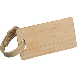 Sac fourre-tout promotionnel personnalisé en bambou avec étiquette - Product Image 2