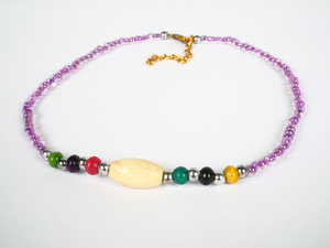 Venta al por mayor de diseño personalizado chapado en oro con cuentas gargantilla Collar para mujer estilo Vintage diario moda accesorio Regalo boda fiesta - Product Image 4