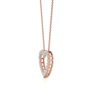 สร้อยคอจี้เพชรรูปหัวใจอันน่าหลงใหล - Product Image 3