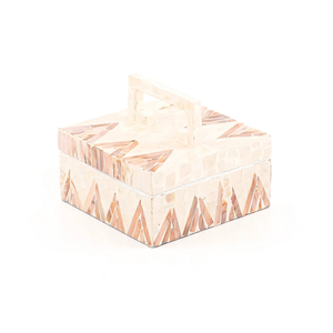 Boîte d'incrustation de nacre au design agréable la plus vendue avec poignée boîte-cadeau de chocolat de luxe pour le Ramadan Eid du Vietnam - Product Image 2