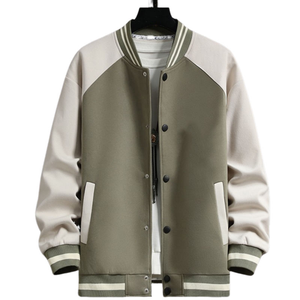 Chaquetas de béisbol Letterman Varsity de moda personalizada para hombre, bombardero informal ajustado con características transpirables y técnicas impresas - Product Image 4