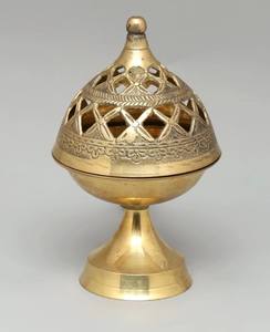 Manche en bois de brûleur d'encens en laiton traditionnel pour le décor religieux d'église de Pooja But décoratif spirituel pour l'usage à la maison de temple - Product Image 2