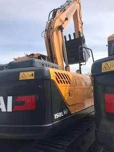 15Ton ฮุนไดตีนตะขาบรถขุด R150LVS มืออาชีพที่มีเกียร์ปั๊มเครื่องยนต์ Cummins - Product Image 3