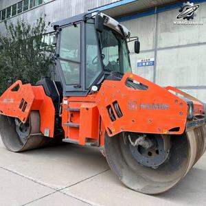 Compacteur vibrant à double tambour HAMM HD128 d'occasion, poids de travail 12 tonnes, marque allemande d'origine, compacteur de taille moyenne - Product Image 3