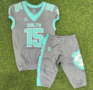 Conjunto de uniforme de fútbol americano Uniforme deportivo barato Productos profesionales Super Top Uniforme americano Ropa deportiva Impresión digital - Product Image 3