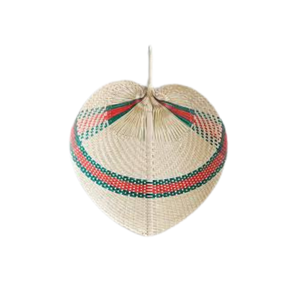 Venta al por mayor de productos de artesanía Natural de bambú hecho a mano ventilador de mano colgante de pared ventilador tejido decoración de pared ventilador de hoja de palma - Product Image 1