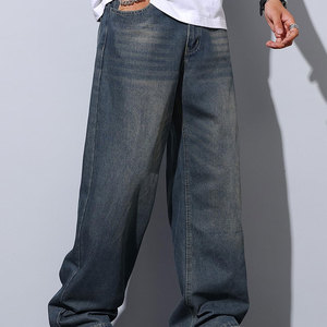 Bulk Quantity New Stylish Fashionable <b>Men</b> Oversized <b>Denim</b> Pant Latest Design OEM Service <b>Men</b> Oversized <b>Denim</b> Pant <b>For</b> Sale - Product Image 3