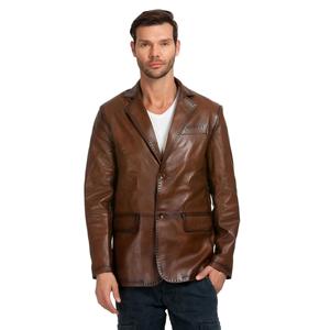 Giacca Blazer da uomo in pelle
